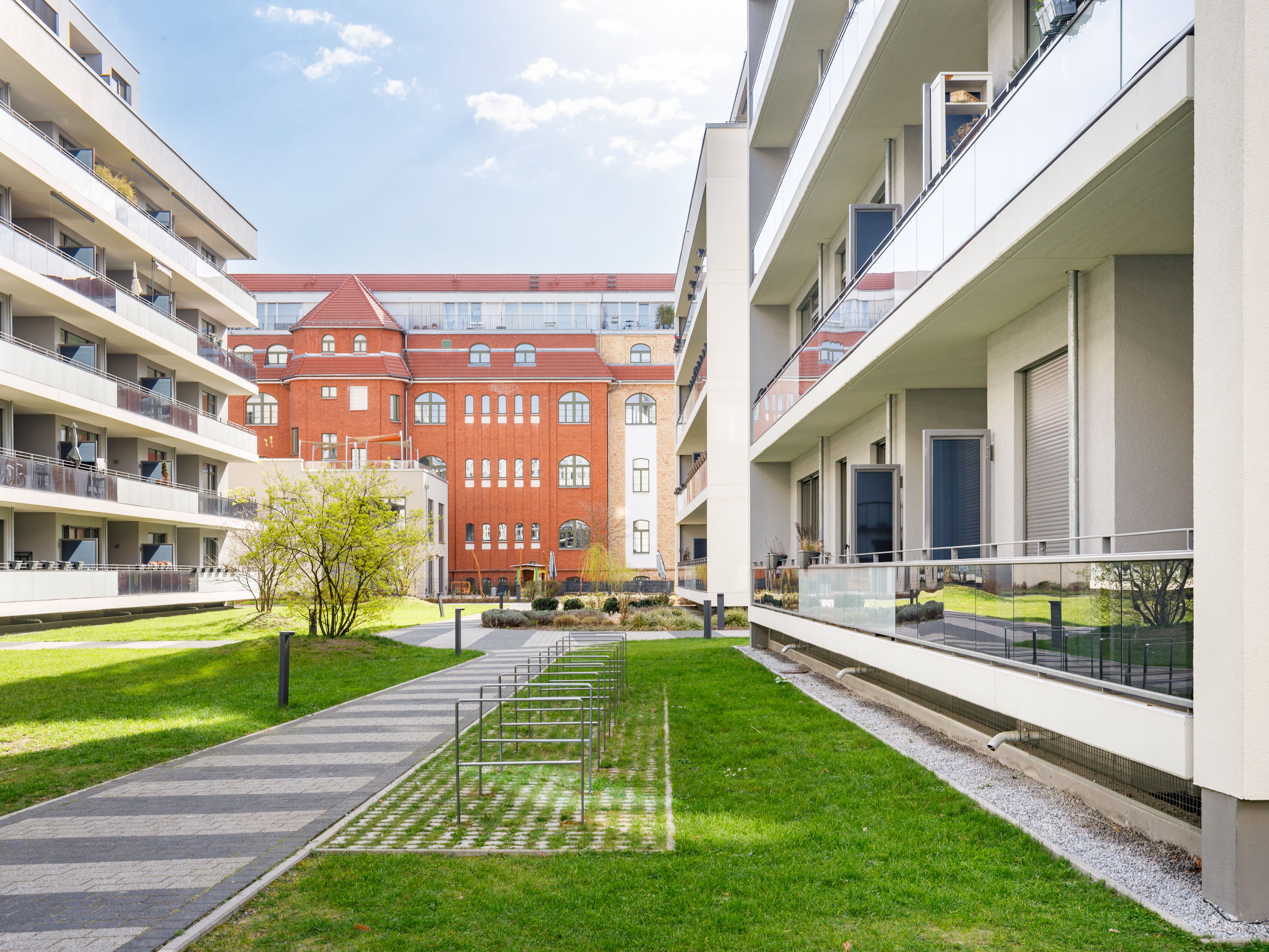 Begrünter Garten für die Gemeinschaft 