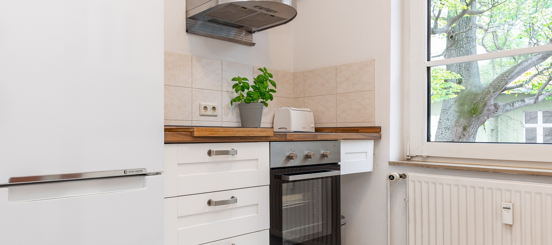 Modern built-in kitchen with appliances Modern built-in kitchen with appliances