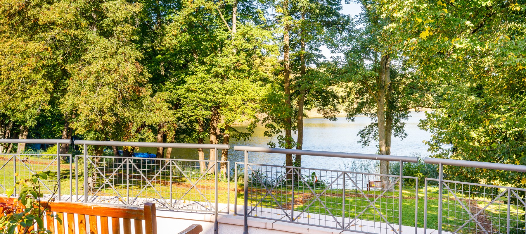 View from the house to the lake View from the house to the lake