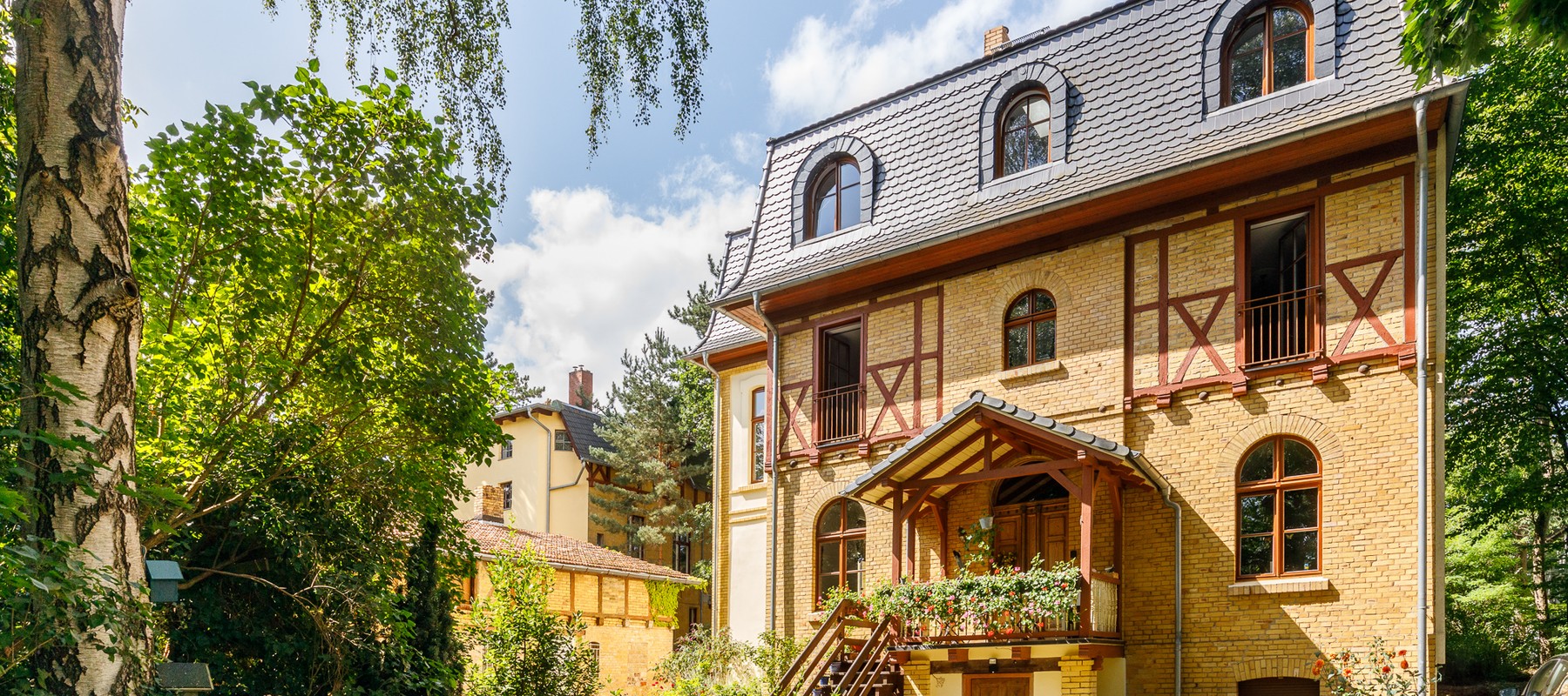 Rear view of the Prussian officers' villa Rear view of the Prussian officers' villa