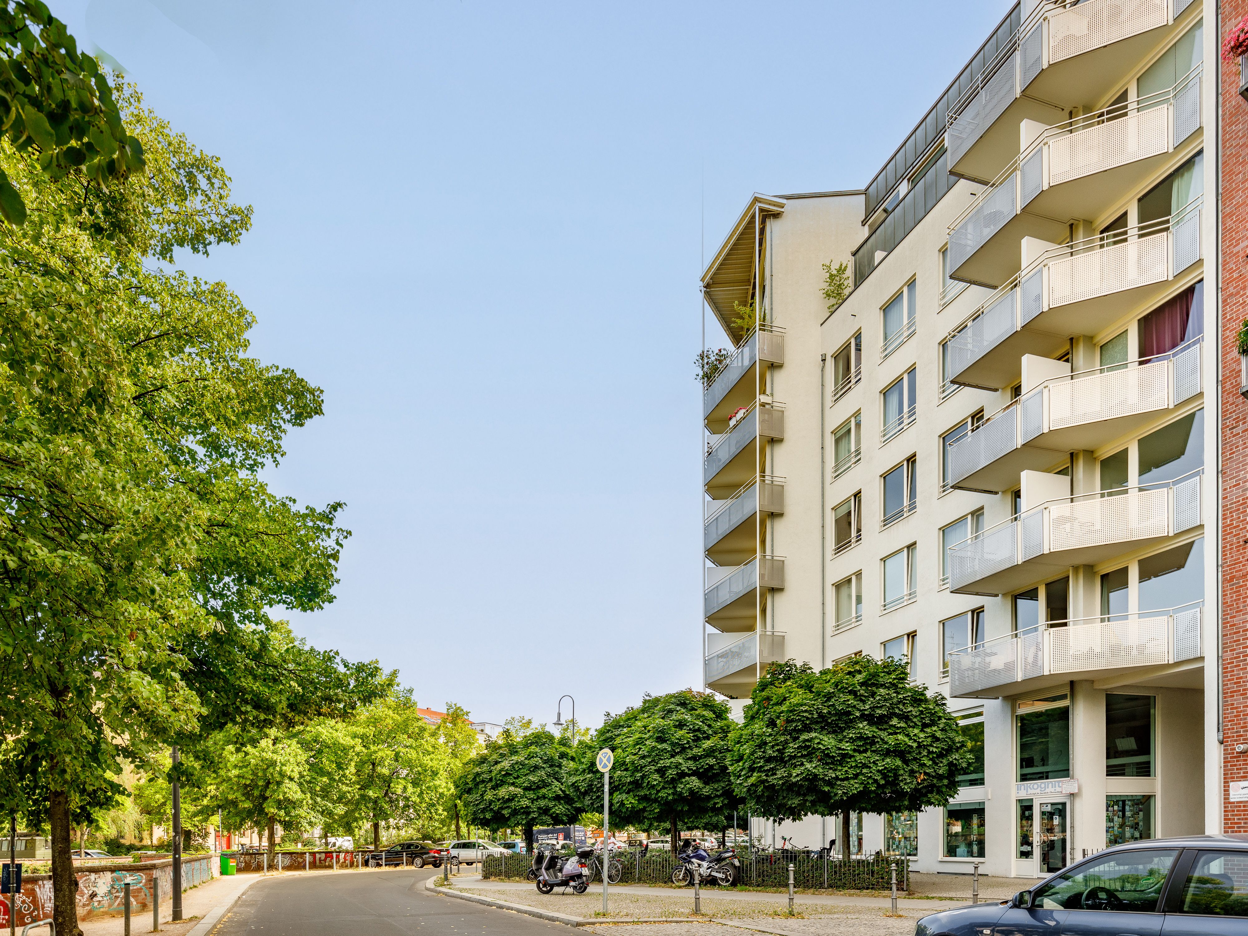 Ansicht des Mehrfamilienhauses 