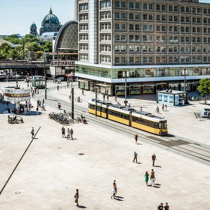 Aerial view of Alexanderplatz