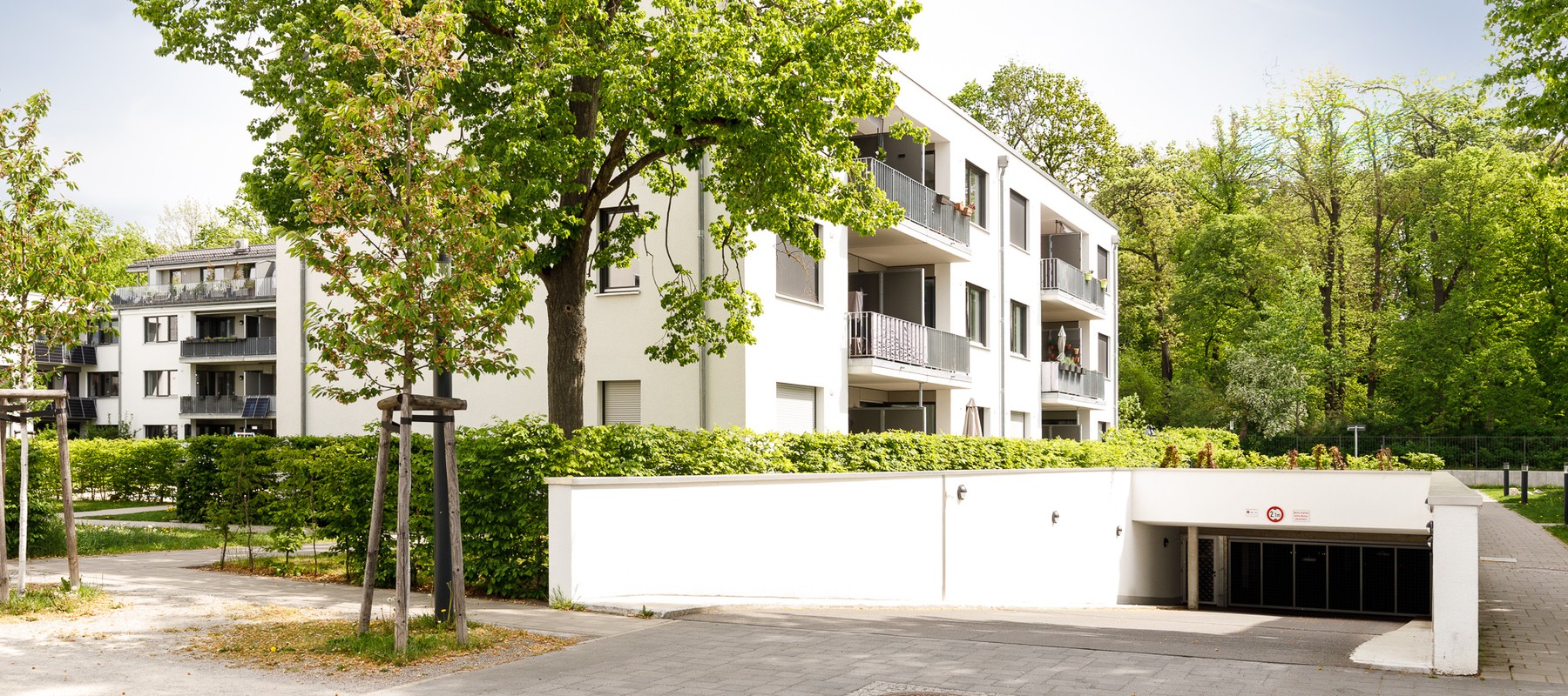 Modernes Wohnquartier mit Tiefgarage Modernes Wohnquartier mit Tiefgarage
