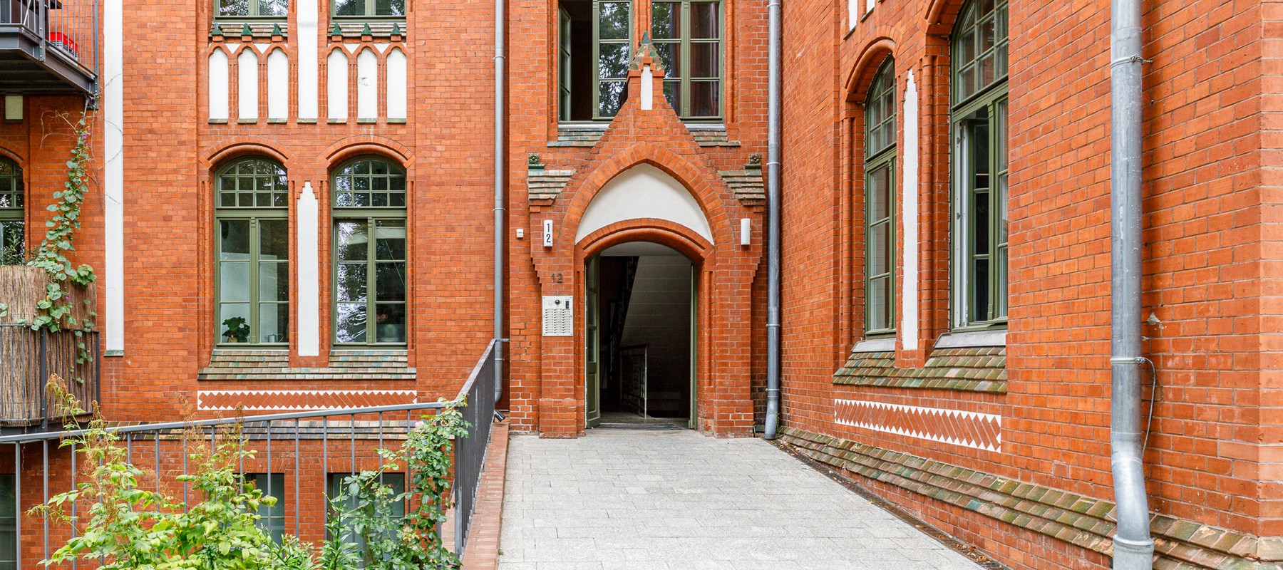 Entrance area of the building Entrance area of the building