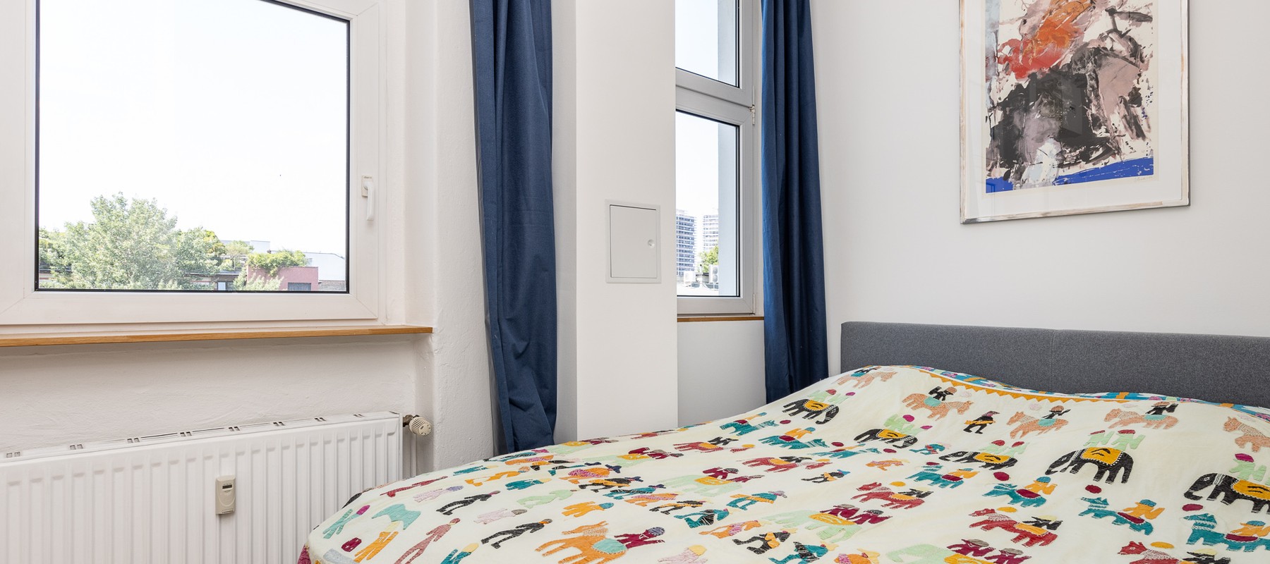 Gemütliches Schlafzimmer zum ruhigen Innenhof Gemütliches Schlafzimmer zum ruhigen Innenhof