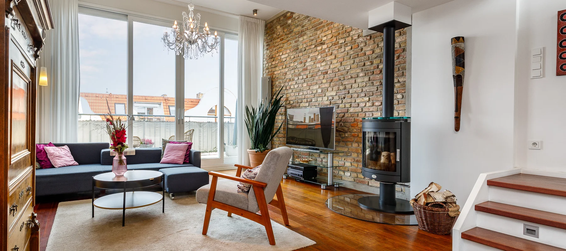 Schönes Penthouse mit offener Raumgestaltung und Dachgarten Nähe Arnimplatz