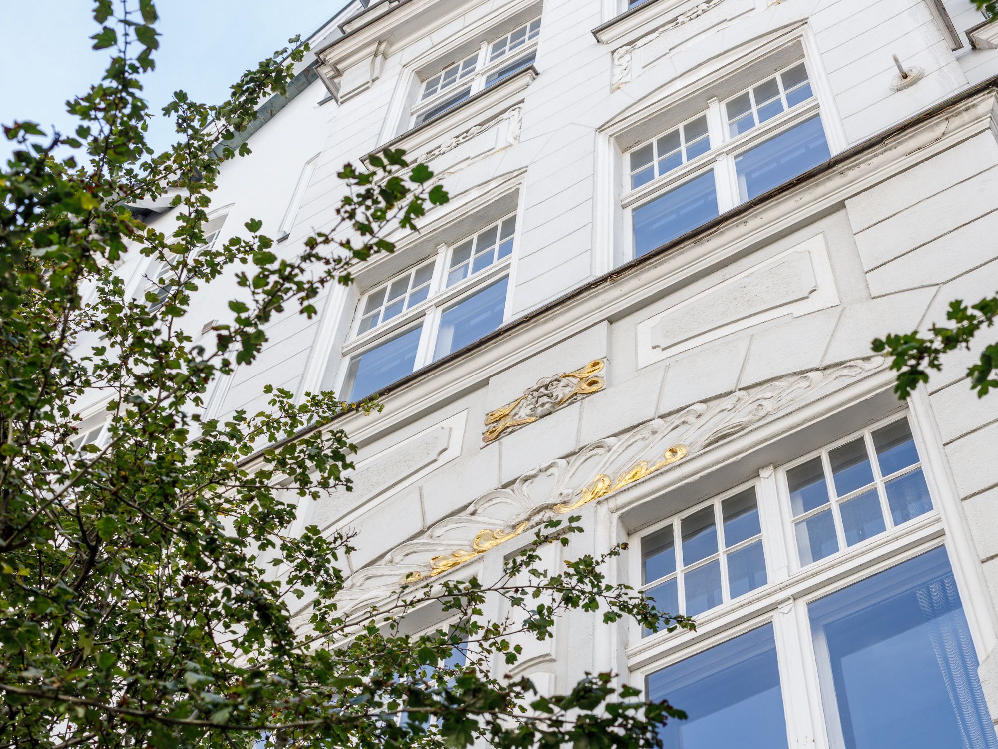 Ansicht der Stuck-Fassade 