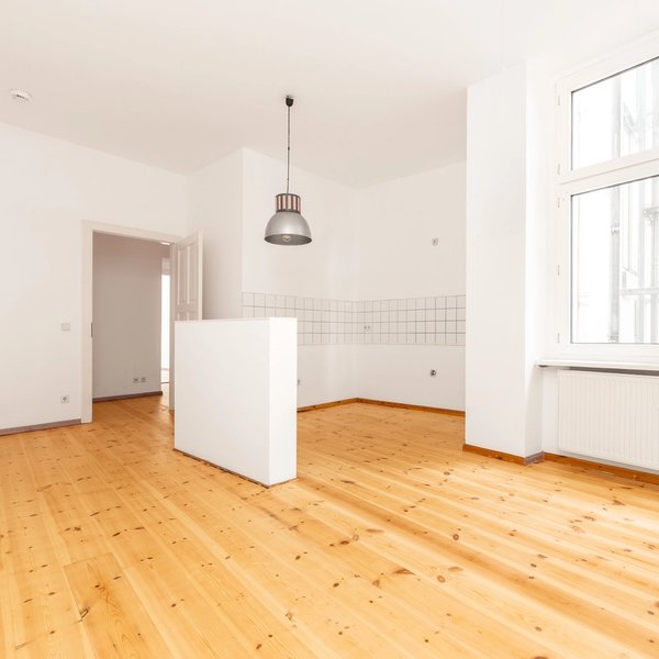 Separate kitchen with dining area