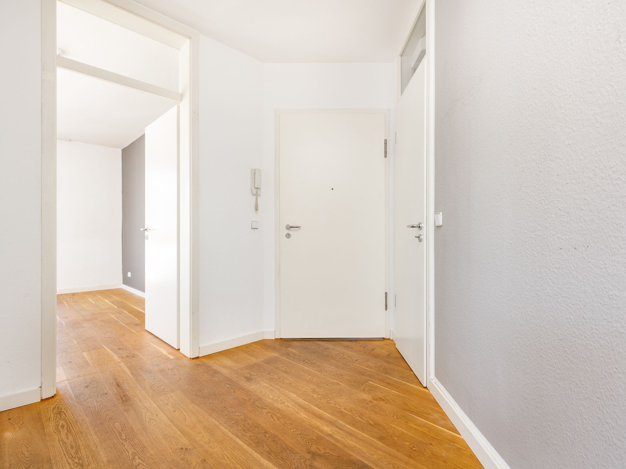 Entrance area with intercom system