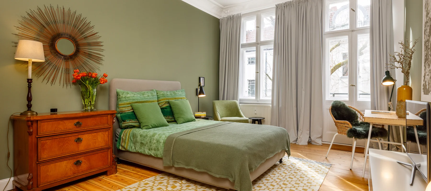 Ruhiges Apartment mit Balkon und Grünblick nahe Walther-Schreiber-Platz