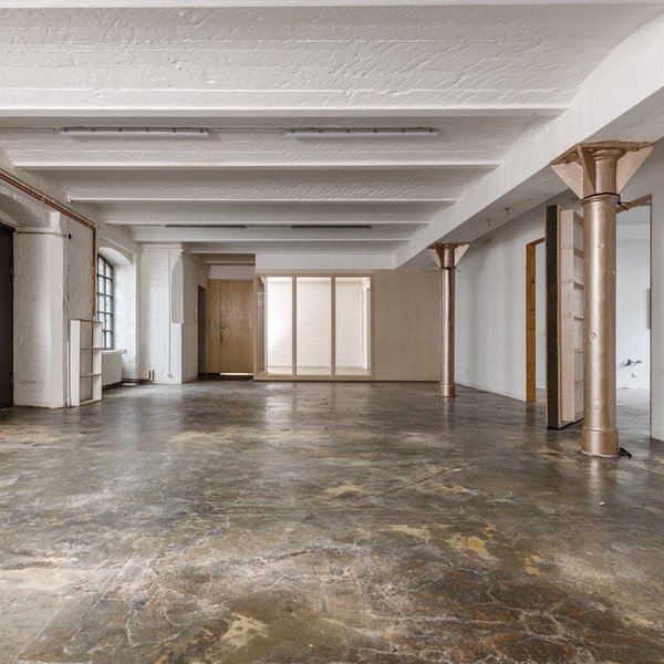 Industrieloft Estrichboden Kappendecken Doppeltür