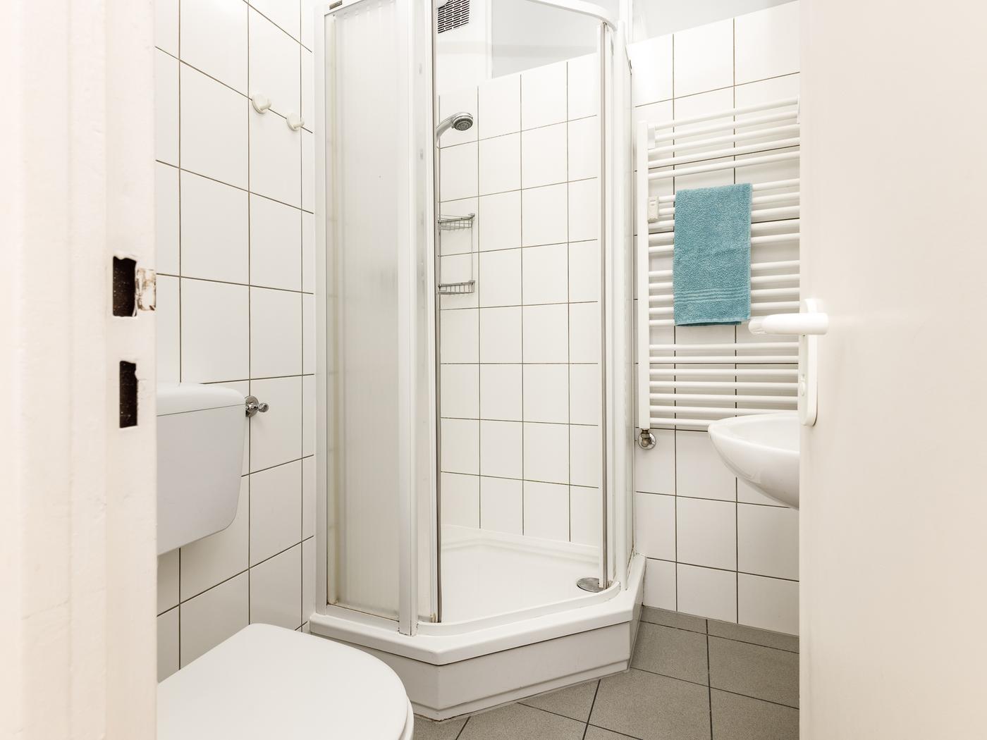 Innenliegendes Duschbad mit Hänge-WC Innenliegendes Duschbad mit Hänge-WC