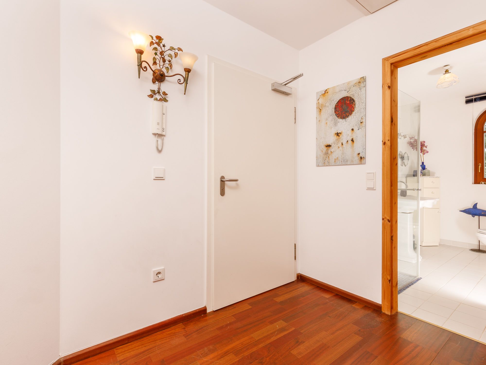 Entrance area with security door