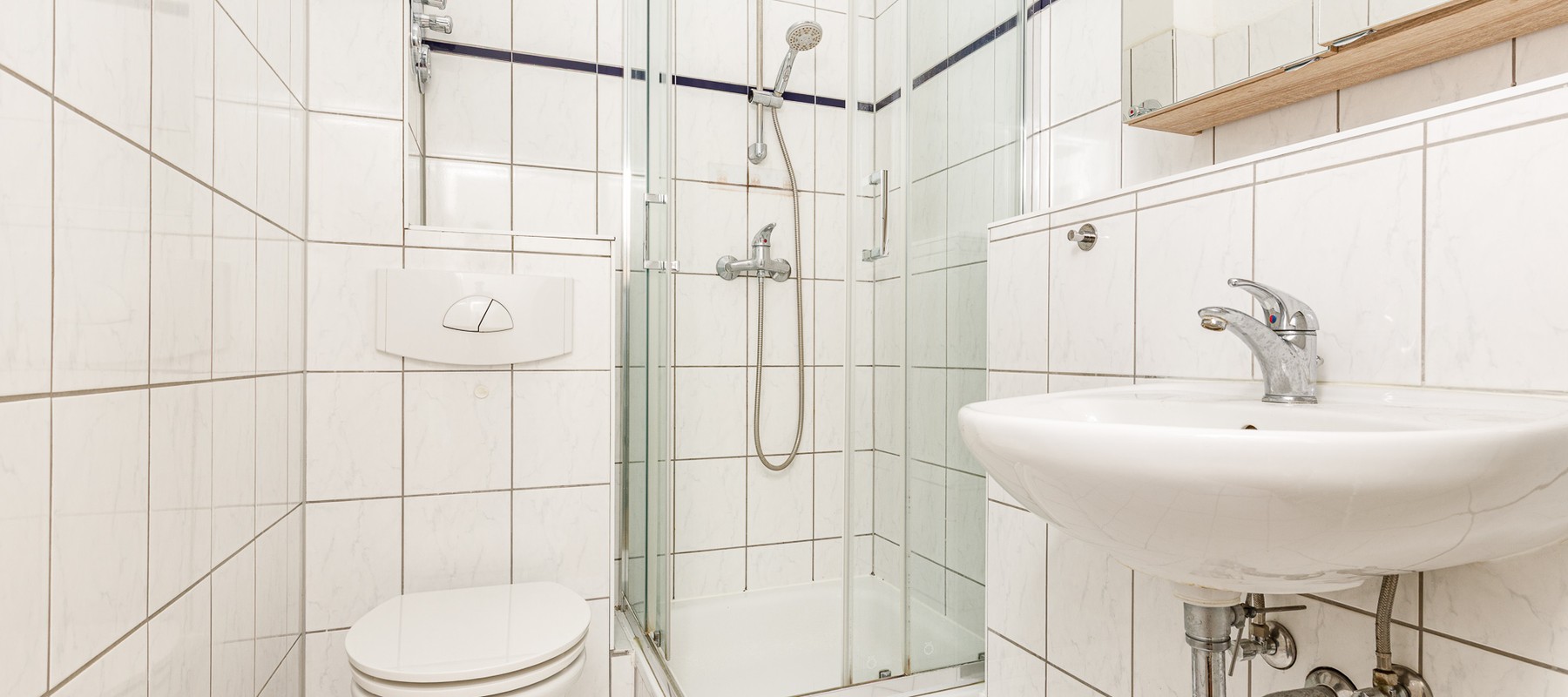 Interior bathroom with shower Interior bathroom with shower