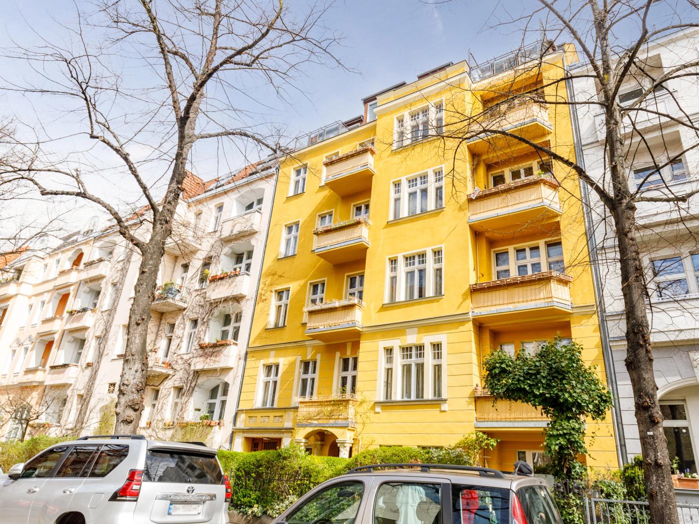 Außenansicht auf das historische Wohnhaus Außenansicht auf das historische Wohnhaus