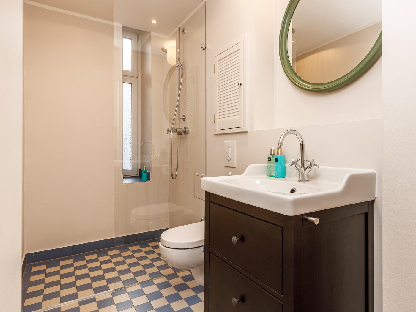 Tagesbelichtetes Duschbad mit walk-in Rainshower Tagesbelichtetes Duschbad mit walk-in Rainshower