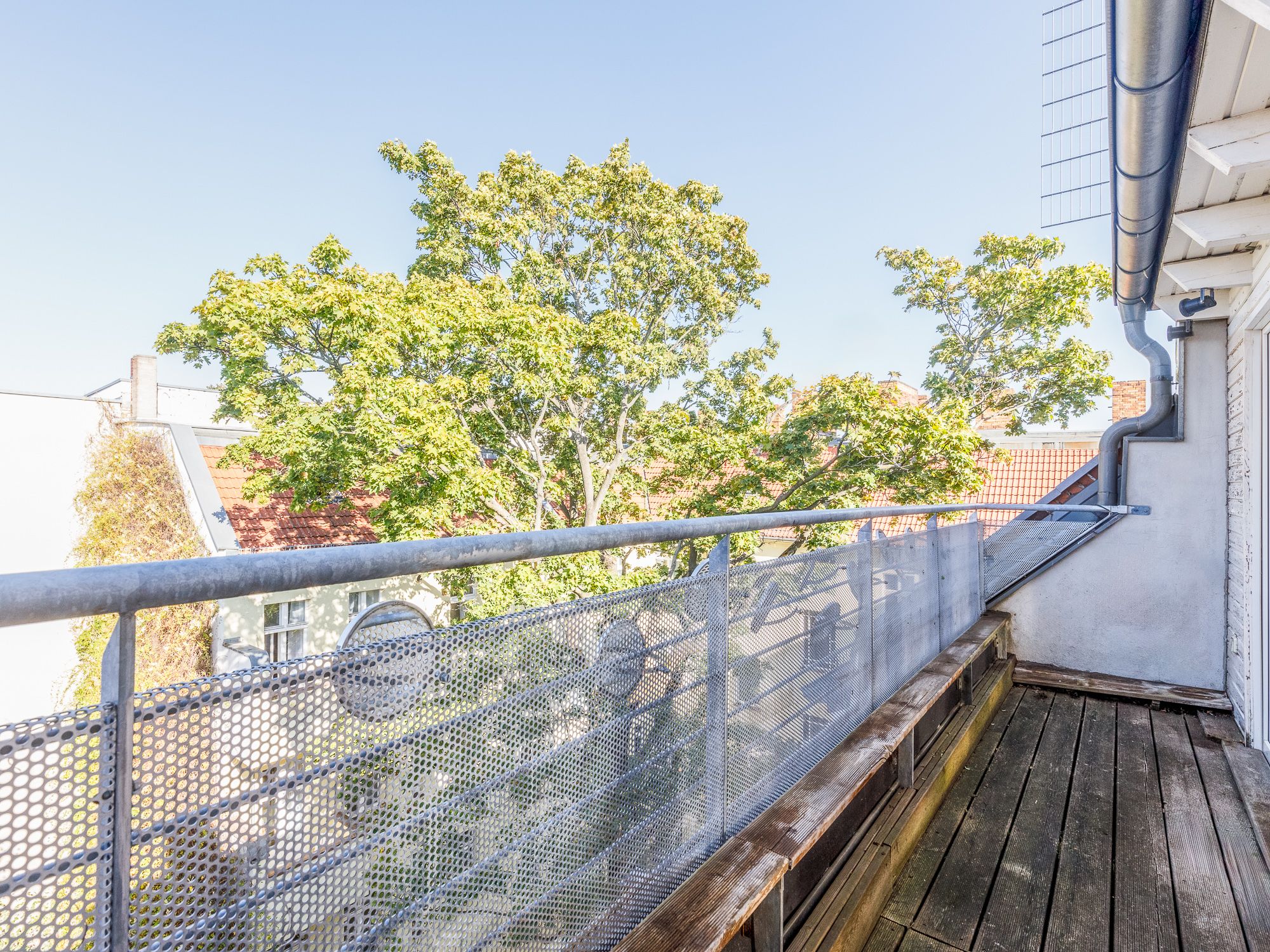 West-Terrasse zum begrünten Court Yard