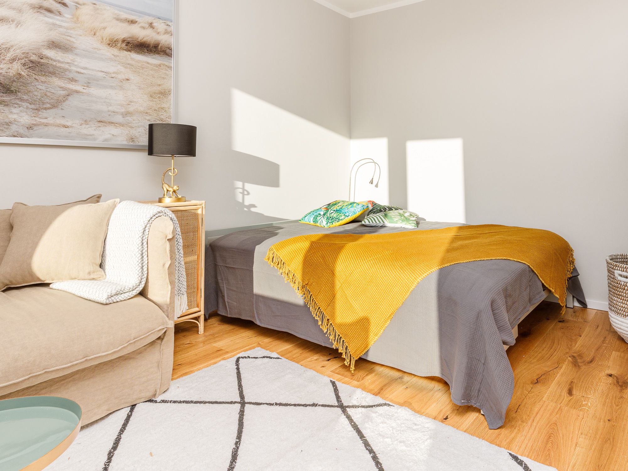 Offener Wohn- und Schlafbereich