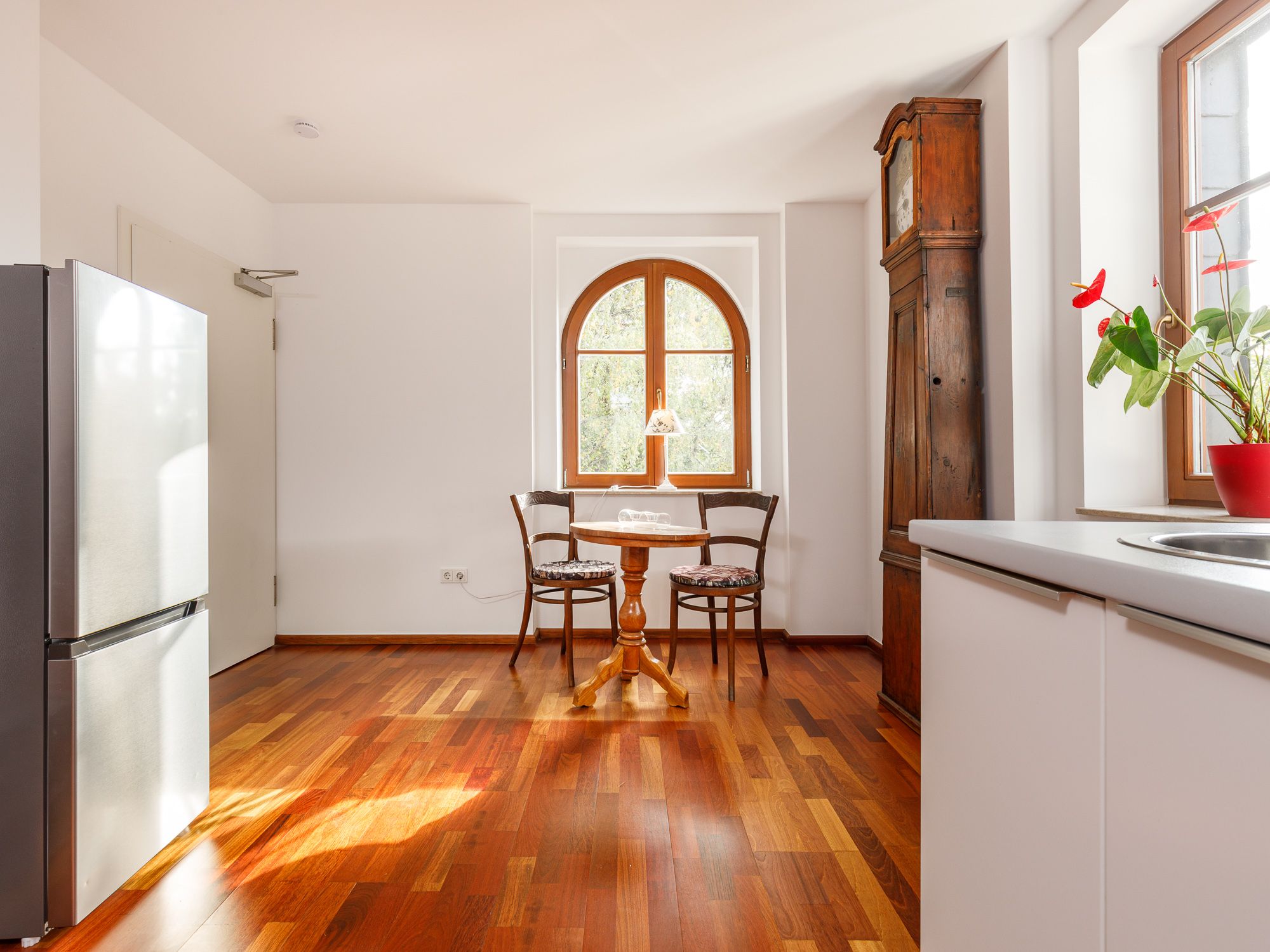 Seating area with a view of the garden