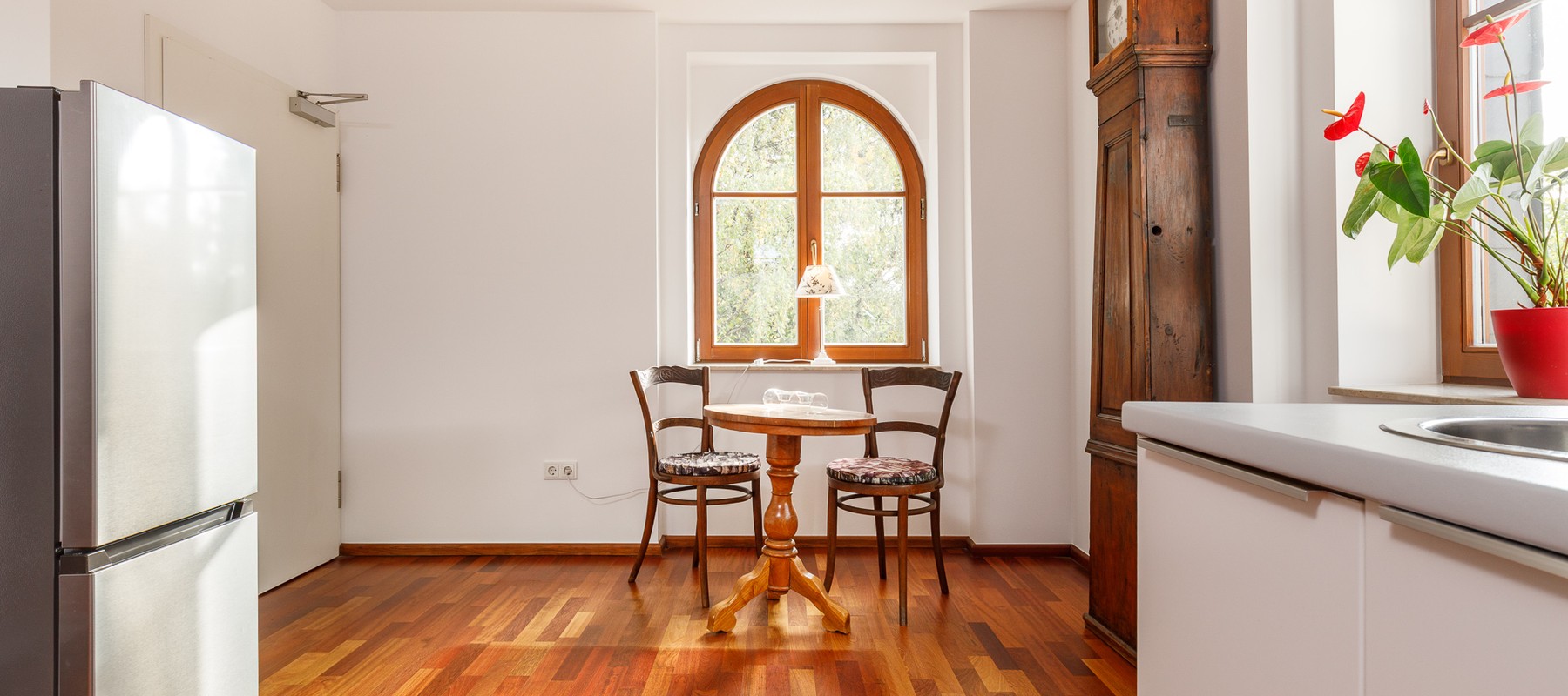 Seating area with a view of the garden Seating area with a view of the garden