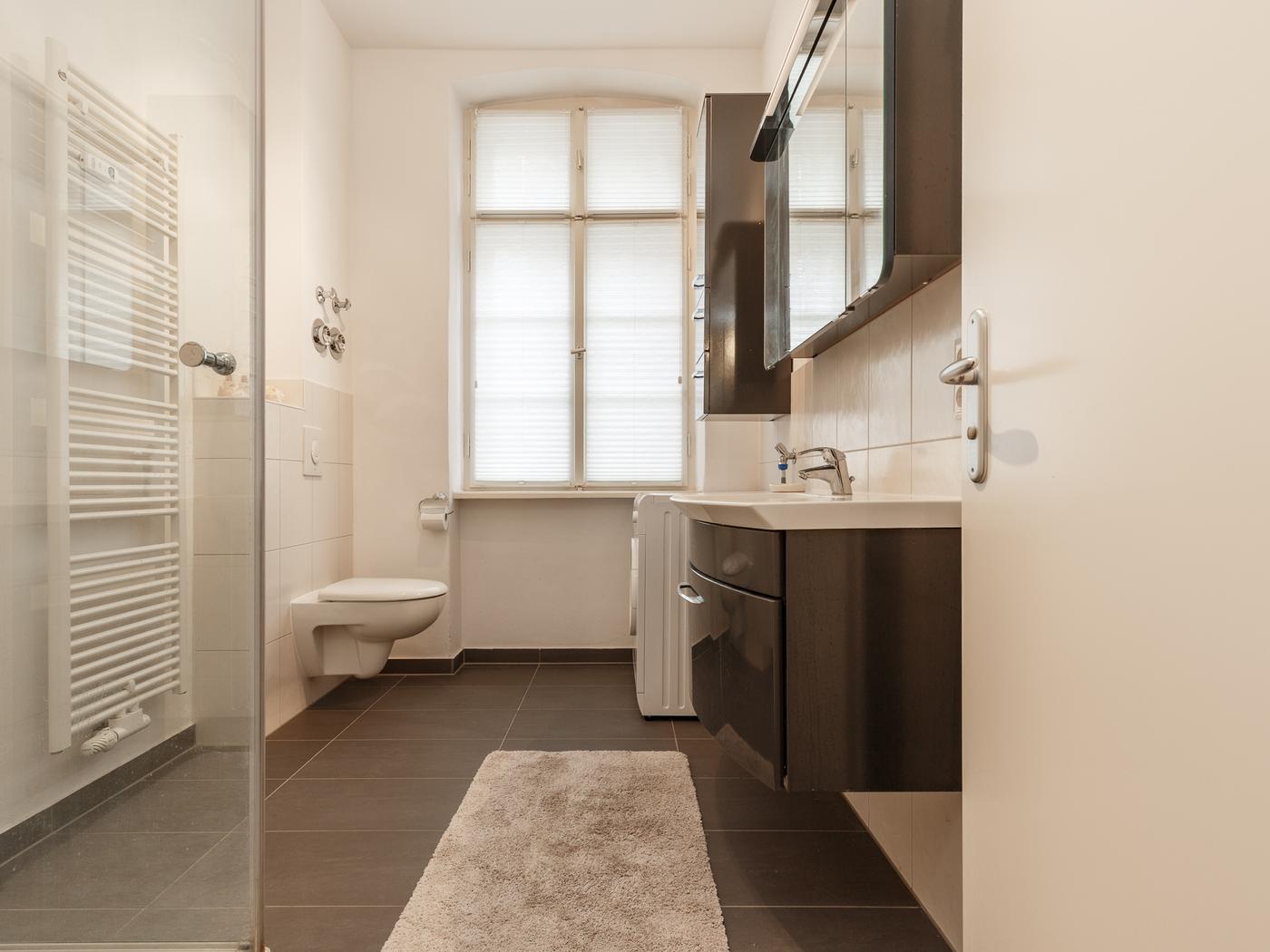 Tagesbelichtetes Duschbad mit Regenshower Tagesbelichtetes Duschbad mit Regenshower