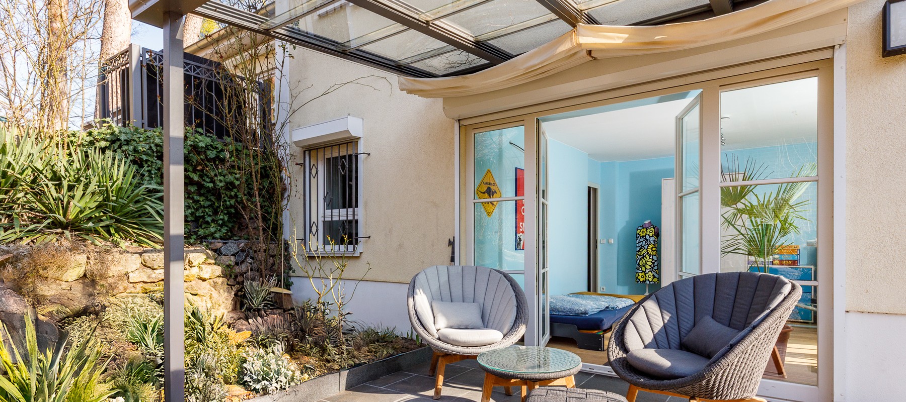 Covered garden terrace Covered garden terrace