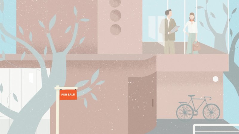 Illustration Immobilienbesichtigung