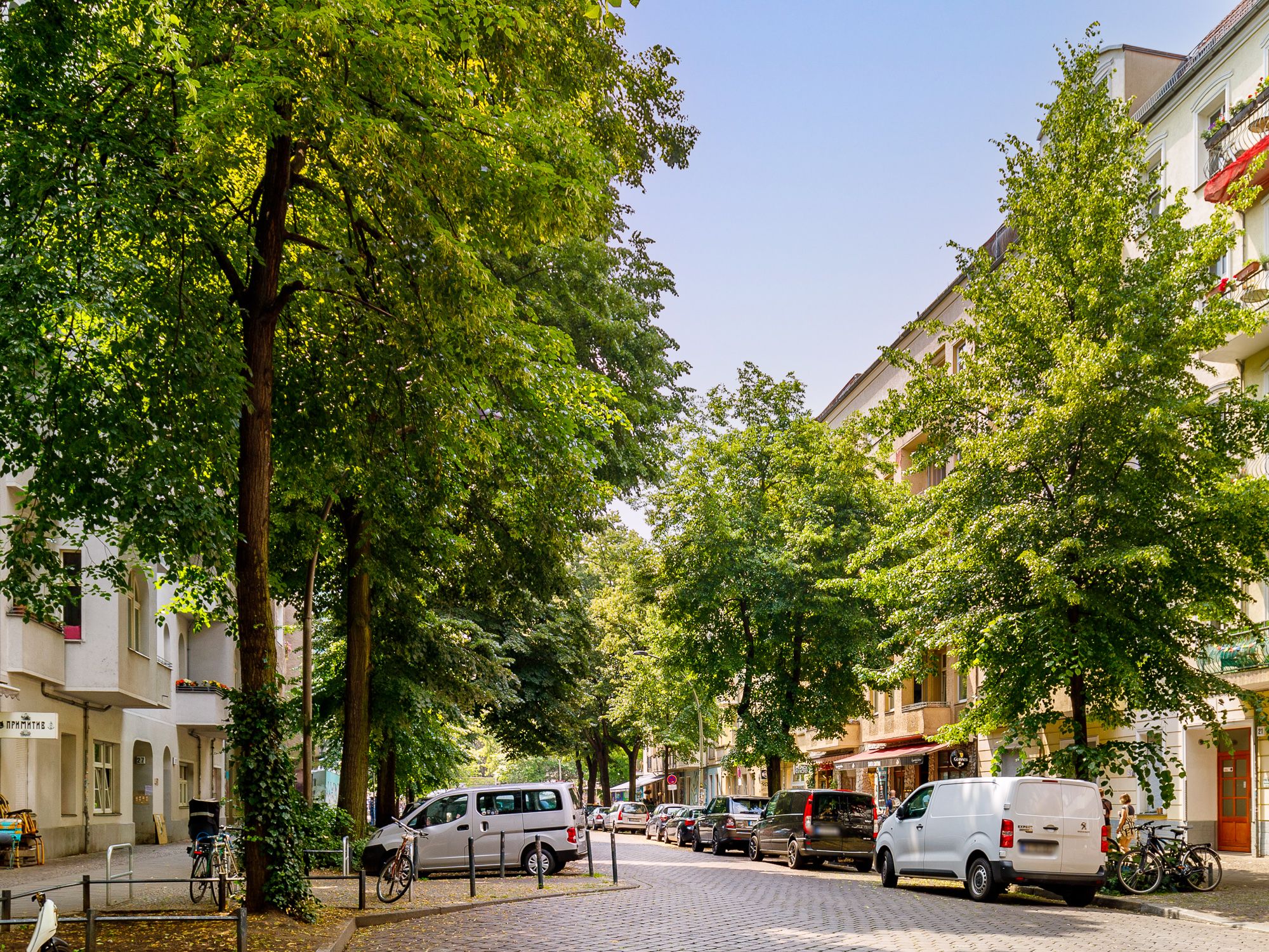 Ansicht der beliebten Simon-Dach-Straße