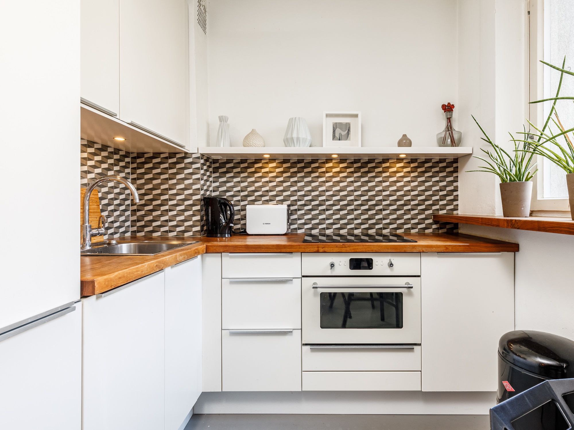 Modern kitchen with appliances 