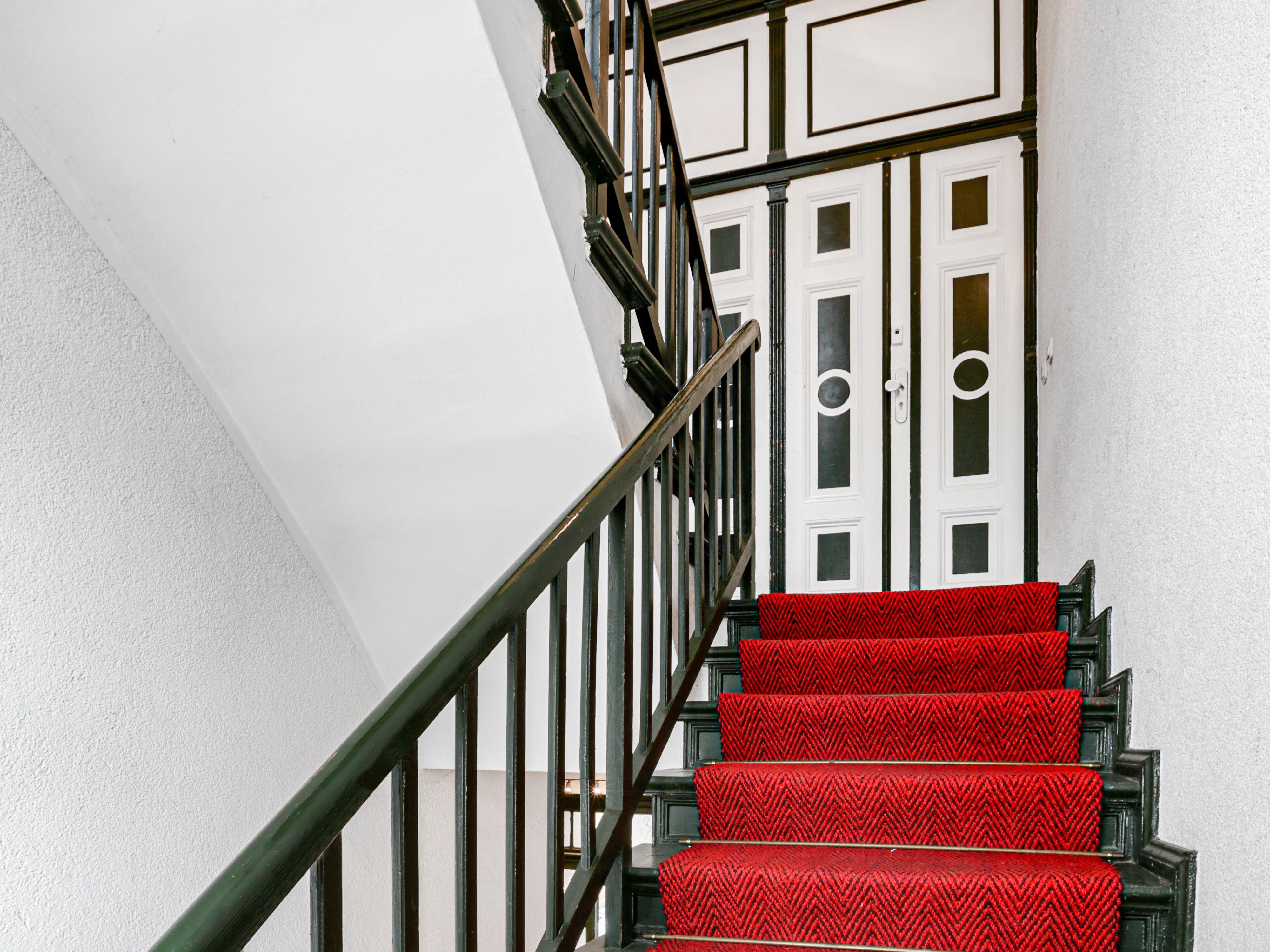 Treppenaufgang zur Wohnung 