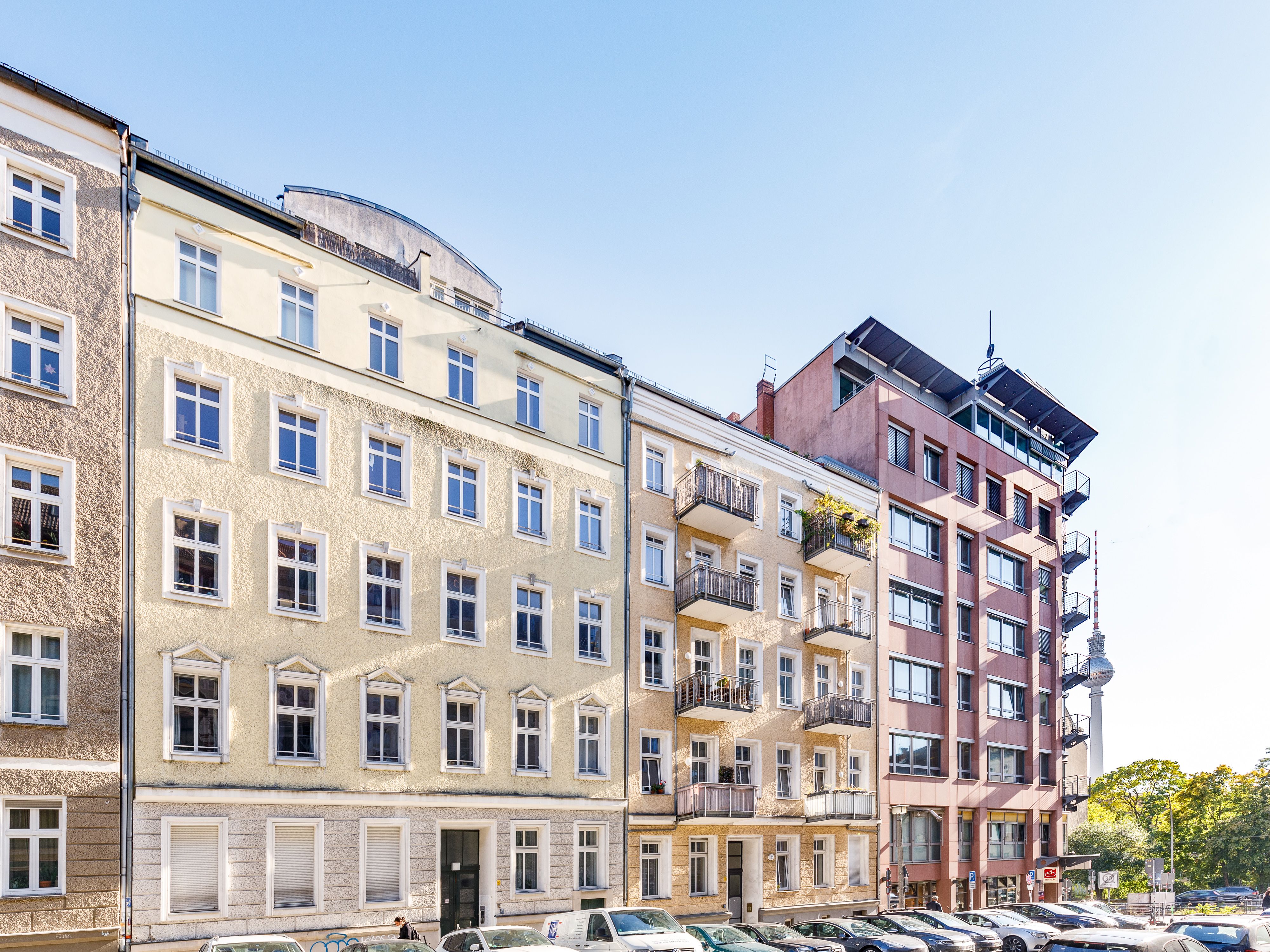 Saniertes Haus im südlichen Kollwitzkiez