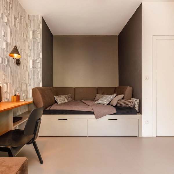 Sleeping Alcove Storage Workspace