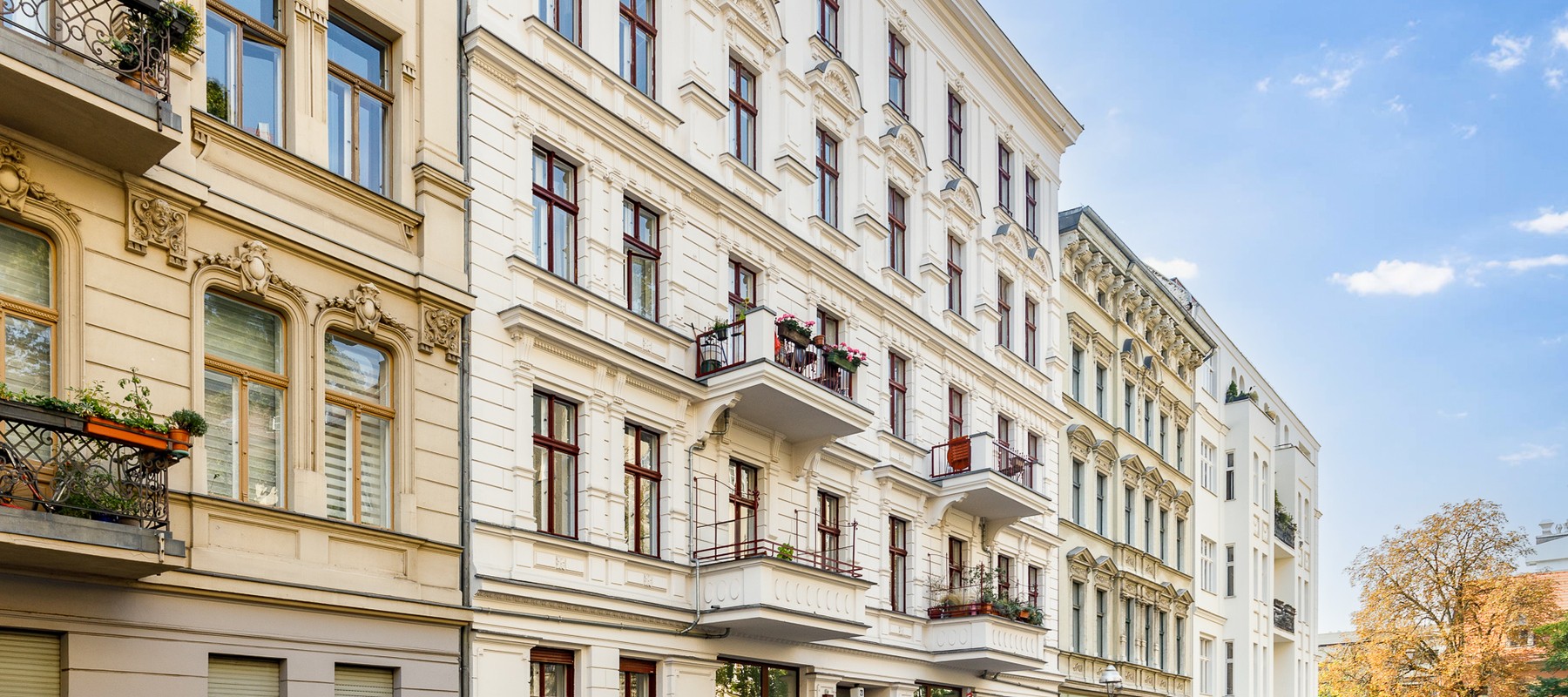 Ansicht der Stuck-Fassade Ansicht der Stuck-Fassade