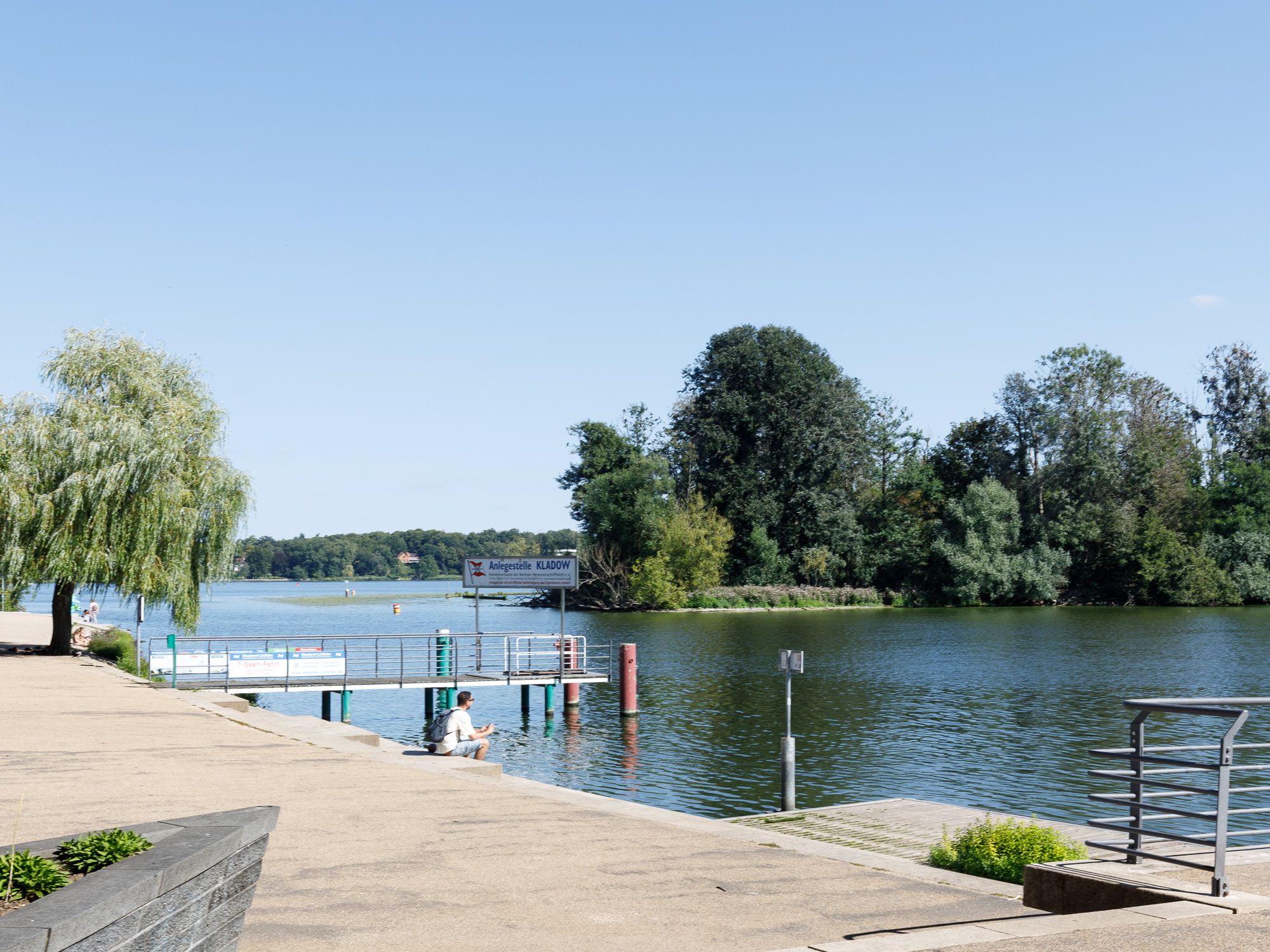 Ansicht der Boot-Anlegestelle 