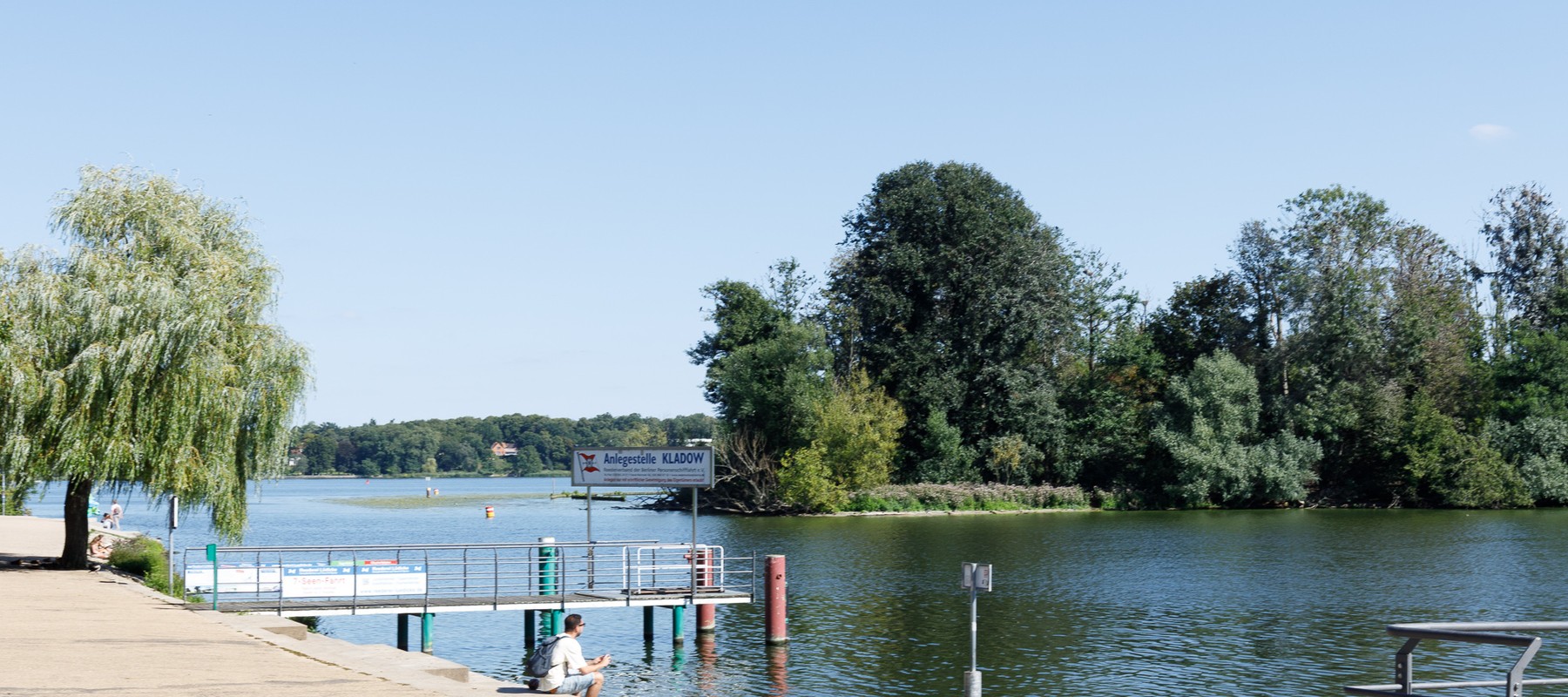 Ansicht der Boot-Anlegestelle Ansicht der Boot-Anlegestelle