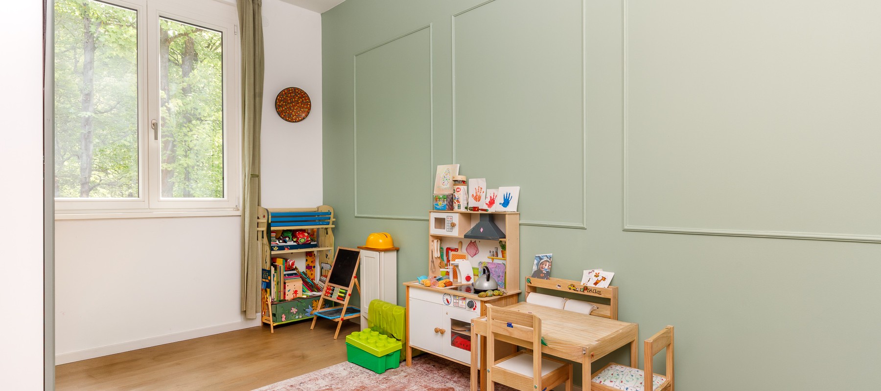Kinderzimmer mit harmonischer Farbgestaltung Kinderzimmer mit harmonischer Farbgestaltung