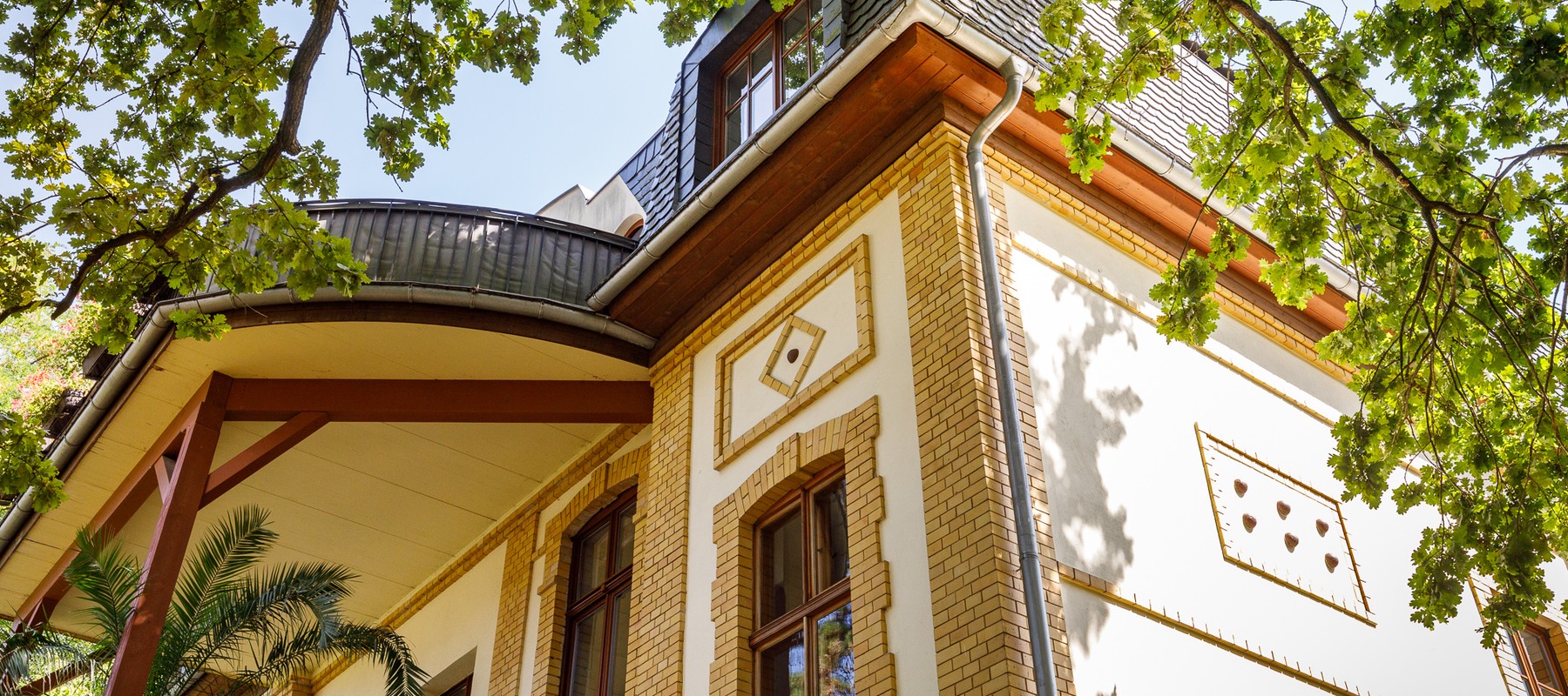 Close-up of the facade Close-up of the facade