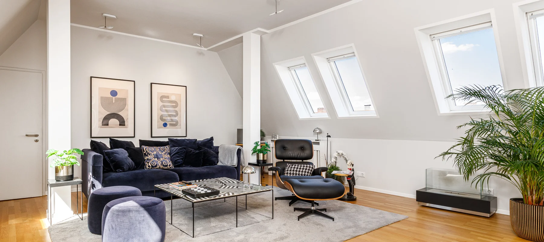 Moderne DG-Maisonette mit sonniger West-Terrasse & zwei TG-Stellplätzen am Lietzensee