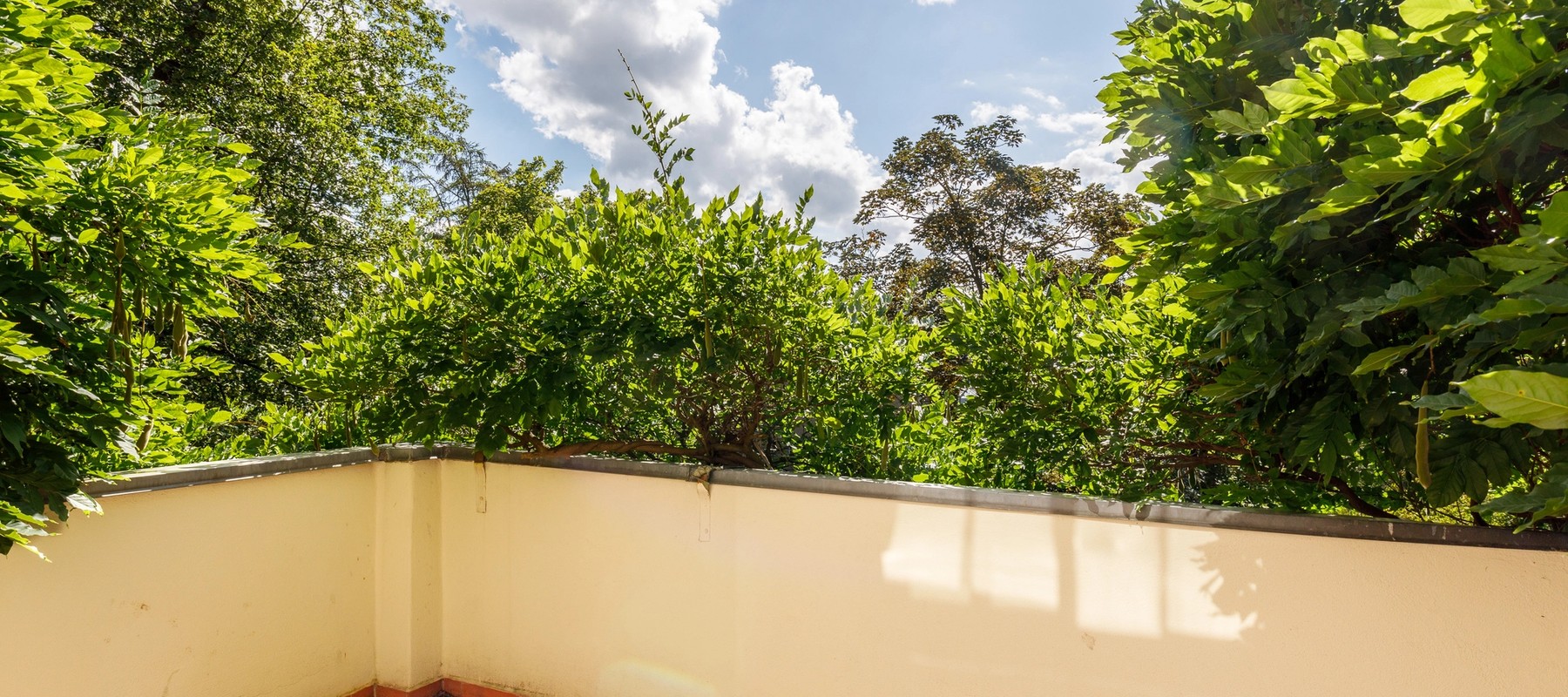 Große Terrasse mit Blick in den Garten Große Terrasse mit Blick in den Garten