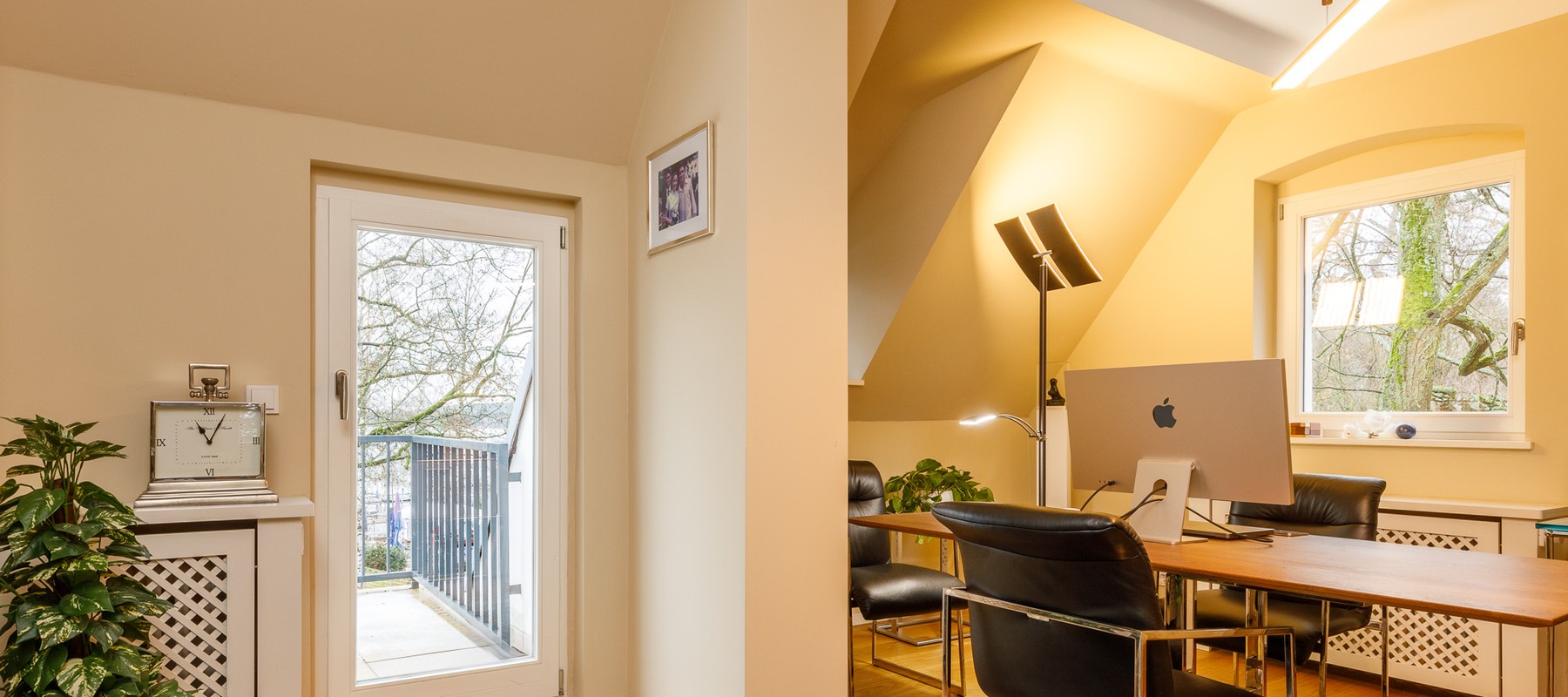 Arbeitsbereich mit Blick auf die Havel Arbeitsbereich mit Blick auf die Havel