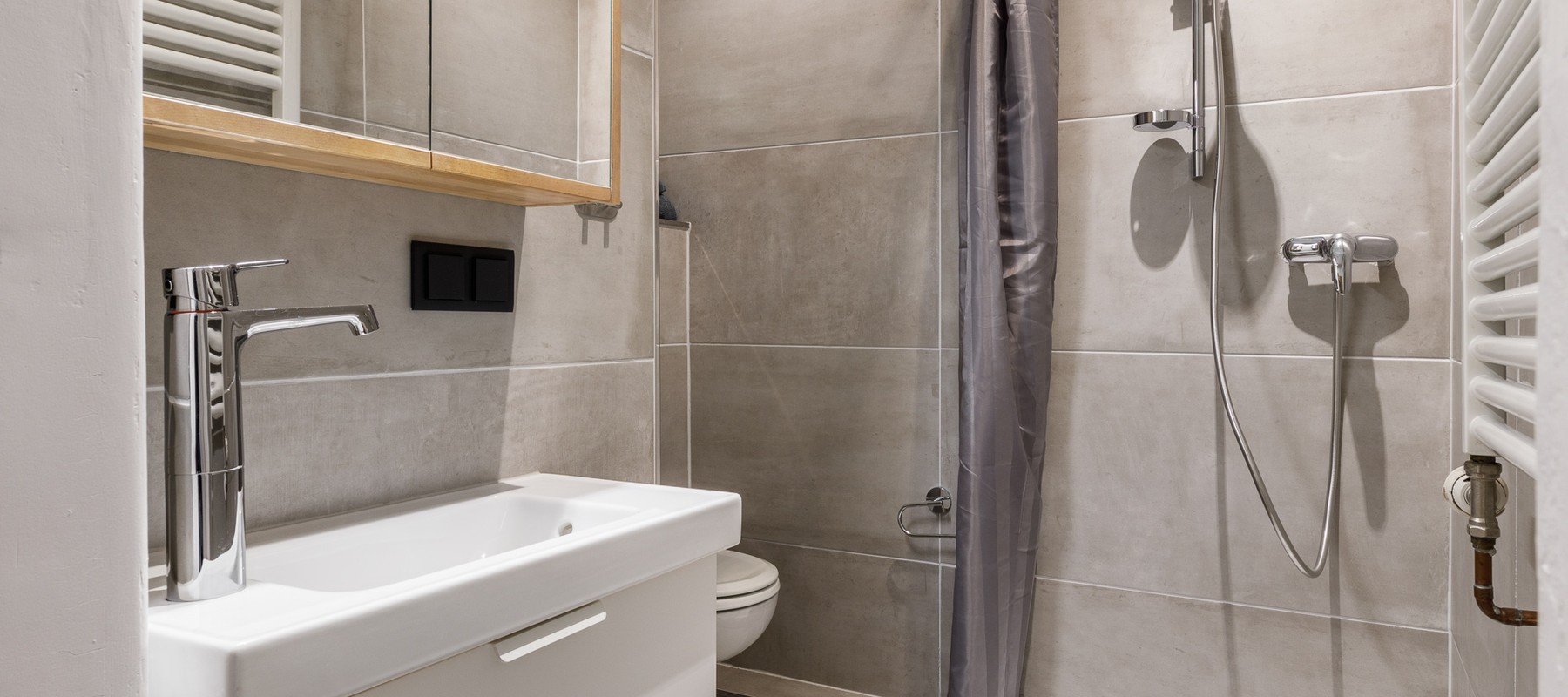 Interior, modern shower room Interior, modern shower room