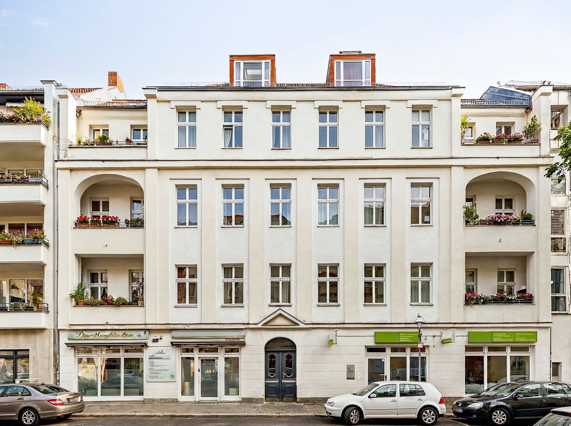 Ansicht auf die Frontfassade
