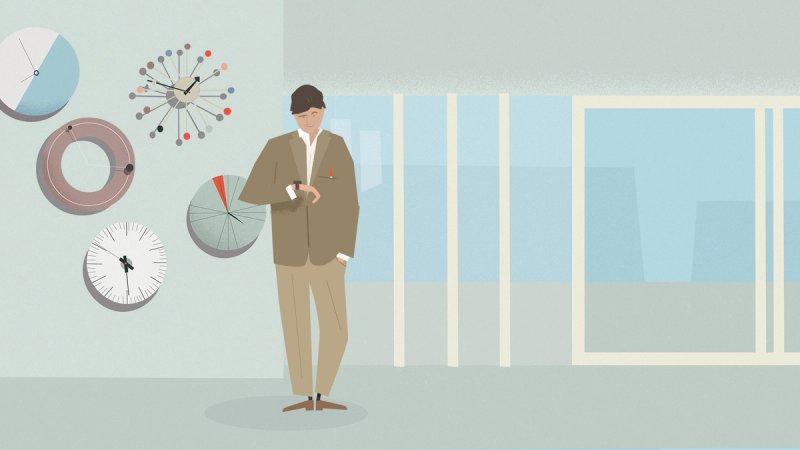 Zeitpunkt Immobilienverkauf Illustration