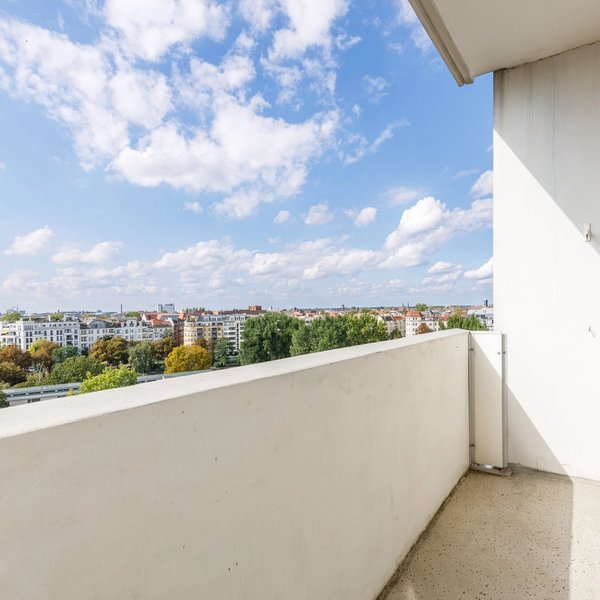 Balkon Stadtblick Weitblick
