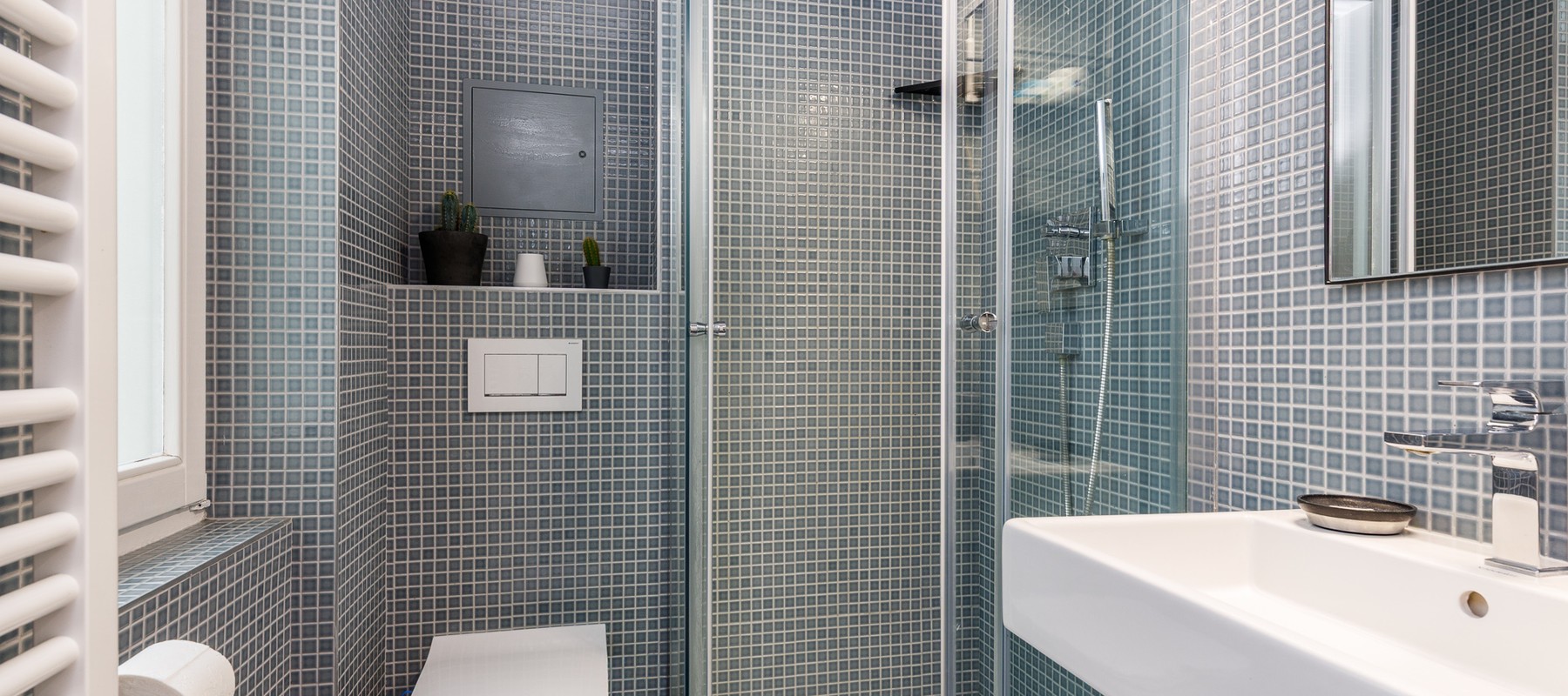 Tagesbelichtetes, modernes Duschbad Tagesbelichtetes, modernes Duschbad