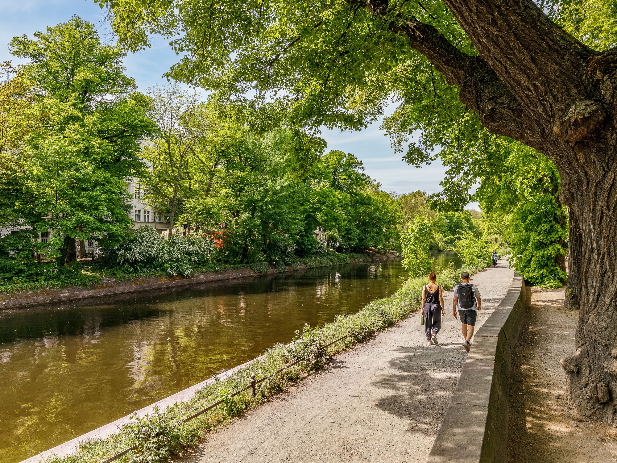 Ausblick entlang des Landwehrkanals 