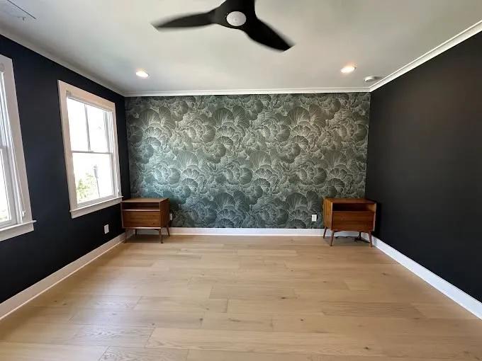 Professional wallpaper installation in Buckhead by OVO Painting