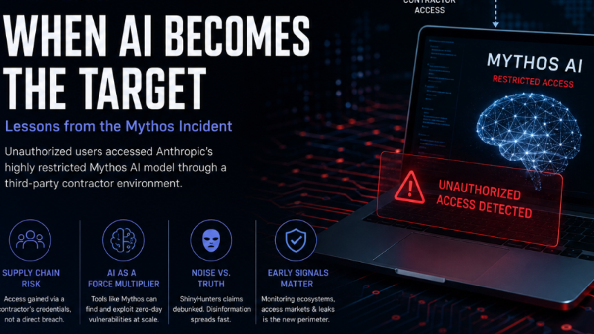 When AI Becomes the Target: Lessons from the Mythos Incident