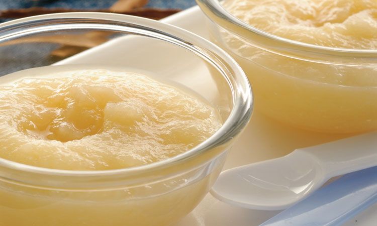 Puré de manzana y pera