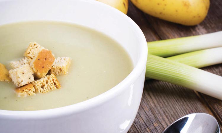 Sopa de papa y puerro
